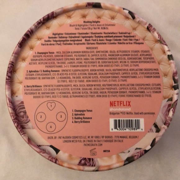 Pat McGrath Labs x Bridgerton Blushing Delights Blush & Highlighter Palette NIB - Picture 8 of 9